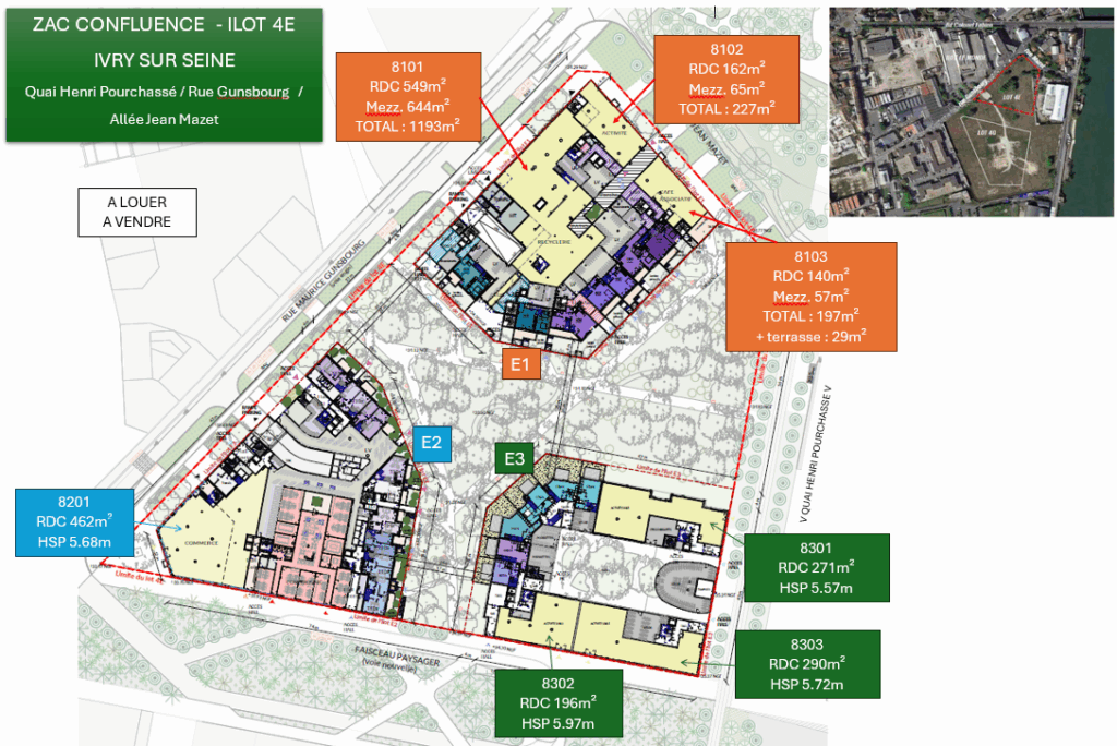Ivry ZAC Confluence - plan général