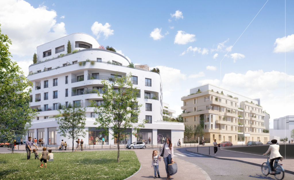 visuel depuis la place le vau