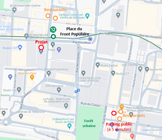 Plan du quartier